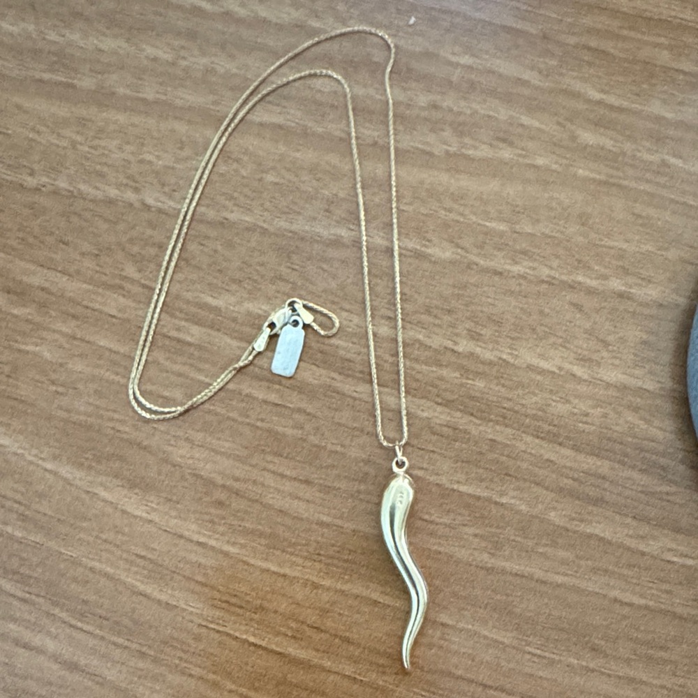 Elegant Gold Necklace with Pendant
